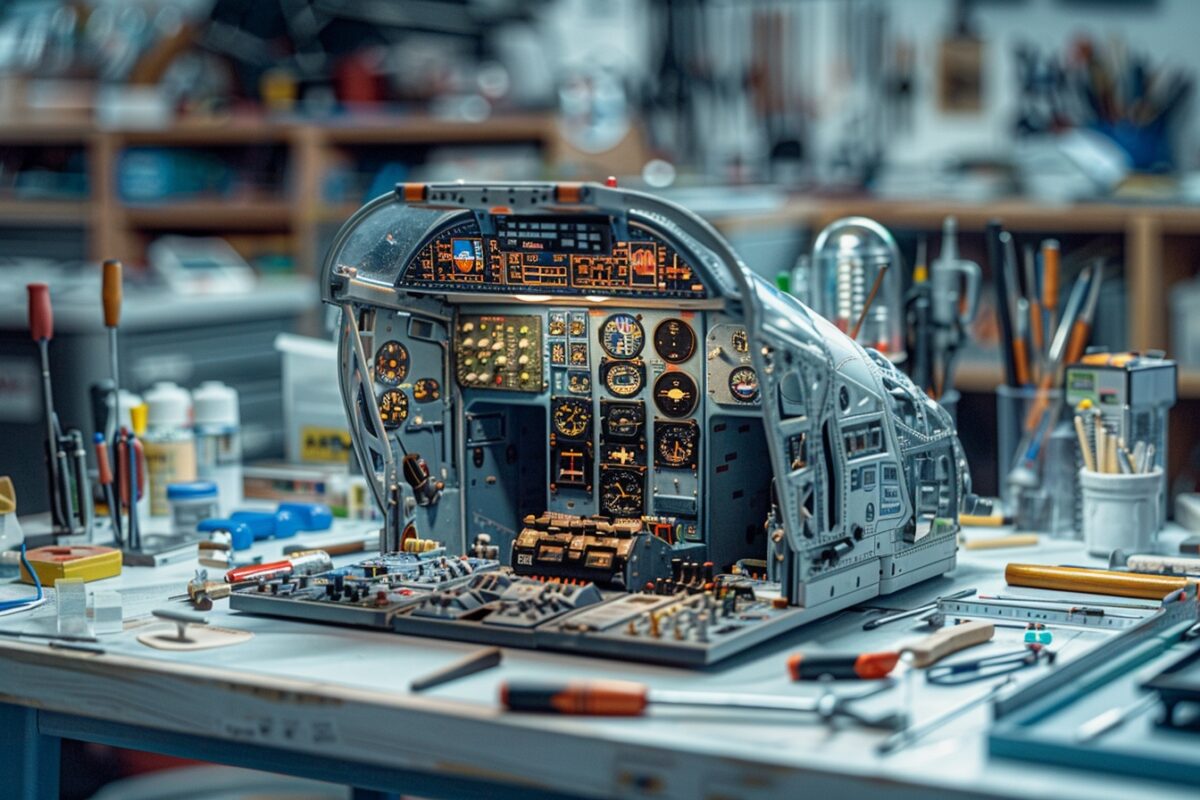 Comment réussir à reproduire les détails complexes des cockpits sur un avion miniature ?