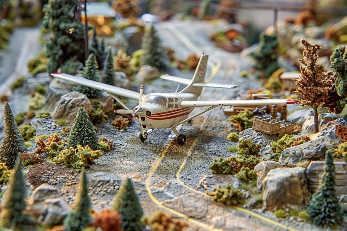 Quelles sont les techniques pour créer des dioramas autour d'un avion miniature ?