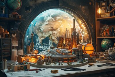 Quelles sont les techniques pour créer des dioramas spatiaux et futuristes immersifs ?